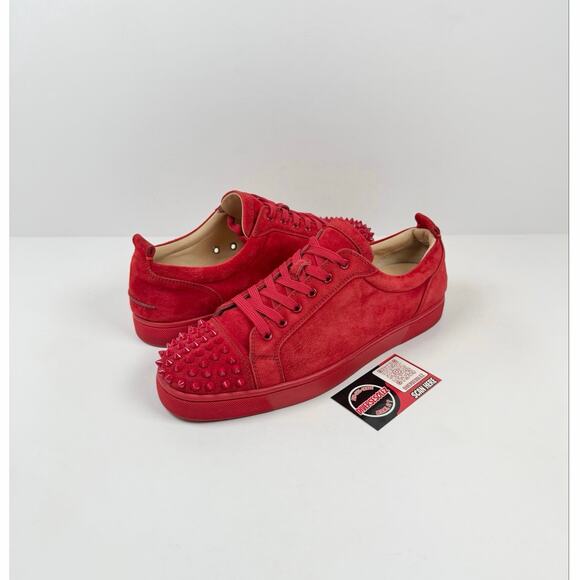 Christian Louboutin Other - Size 45EU/12US - Christian Louboutin Red Suede Spike